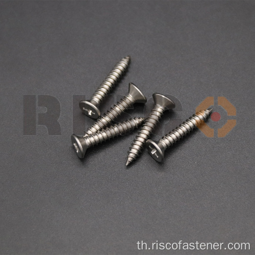 สแตนเลสสตีล CSK Head Self Tapping Screw